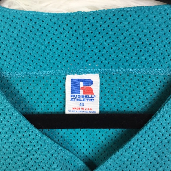 MLB Florida Marlins Vintage Teal & Gray Diamond Jersey Vintage sz 40 Baseball - Picture 5 of 6